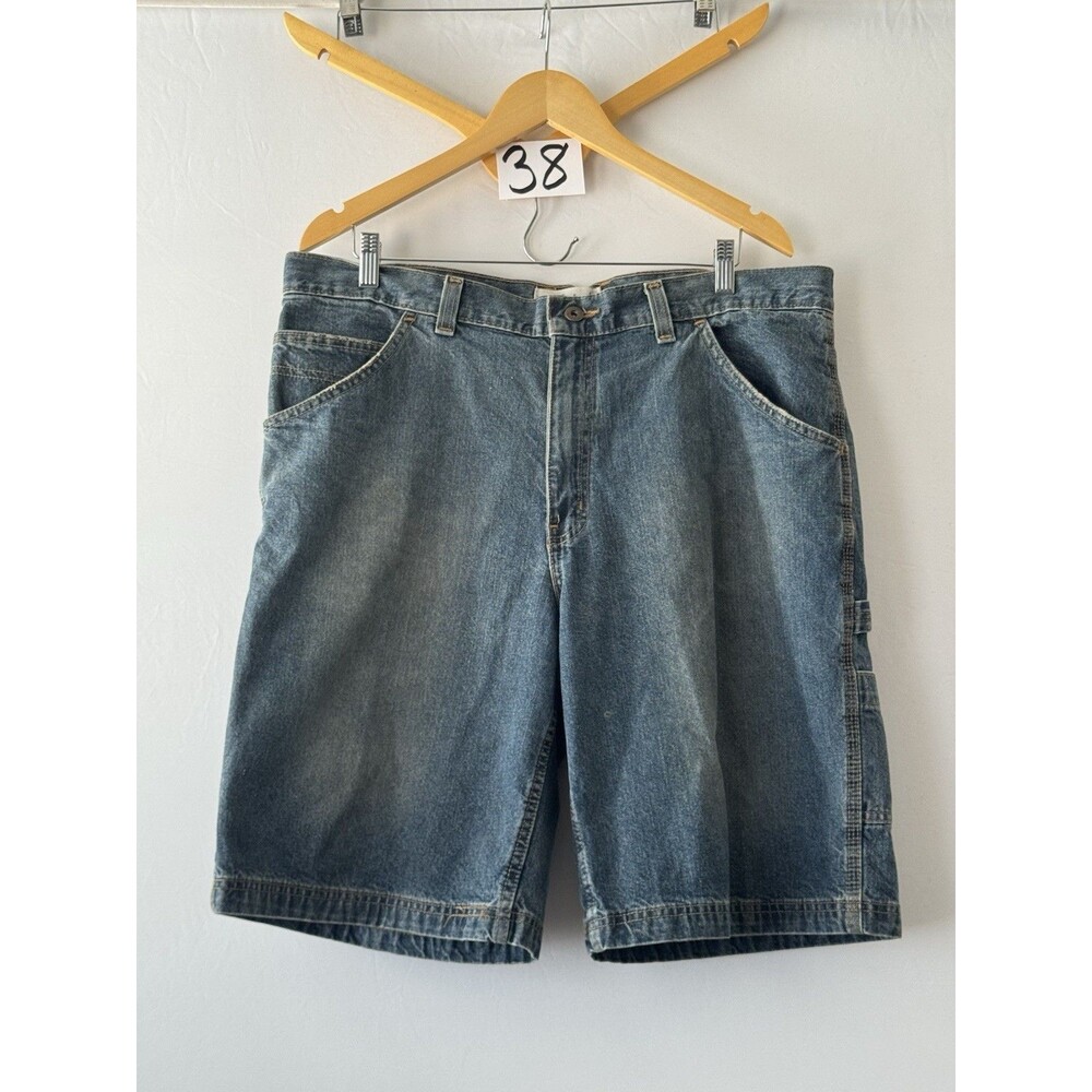 Garden Collection Men’s Denim Carpenter Shorts Size 36 Blue Baggy Y2K Utility